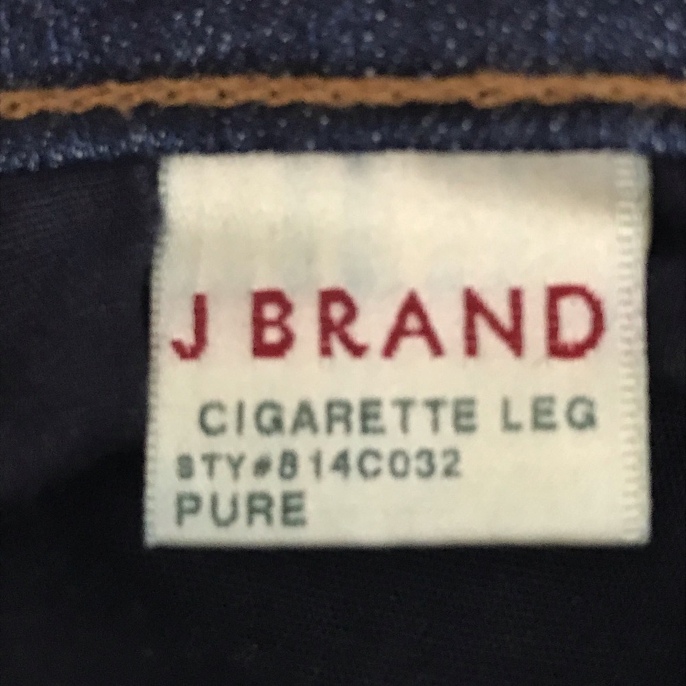J. Brand Cigarette Leg Dark Vint Jeans Sz 27 - Picture 8 of 8